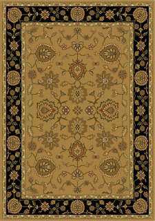 Traditional Black Beige Floral Rug 8x11 Oriental Carpet  