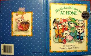 COVER ART  A GOLDEN BOOK The Six Little Possums at Home (Hardcover 