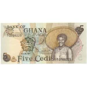  Ghana 1977 5 Cedis, Pick 15b 