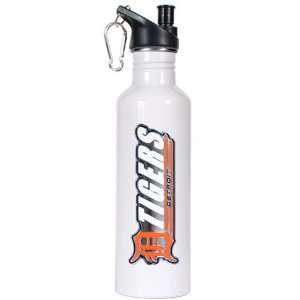  Detroit Tigers 26oz Stainless Steel Water Bottle (White 
