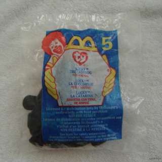 McDonalds TY Beanie Babies #5 LUCKY THE LADYBUG 2000 00  