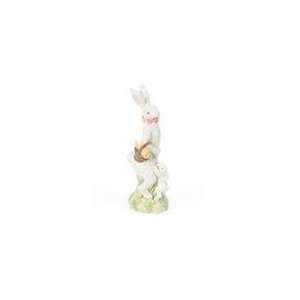  Pack of 2 Mommy & Baby Bunny Rabbit with Carrot Basket 