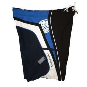  HIC Pine Trees Blue/Black Board Shorts Size 30 Sports 