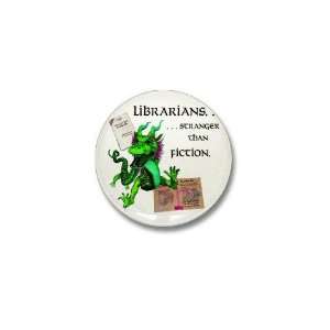  Weird Librarian Humor Mini Button by  Patio 