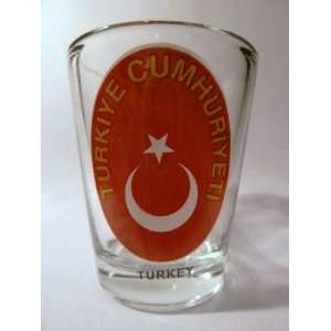 Turkey Coat Of Arms Shot Glass 