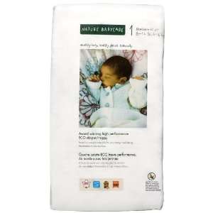  Nature babycare Eco Diaper/Nappy, Size 1, 8 14lbs, 160 ea 