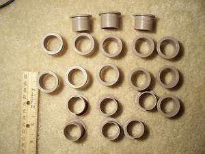 20 Plastic Grommet OD 1 1/4 ID 7/8 7/8 long  