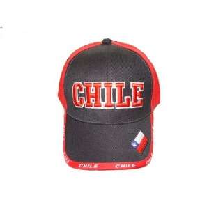  Chile country flag souvenir hat cap   One size fit   100% 