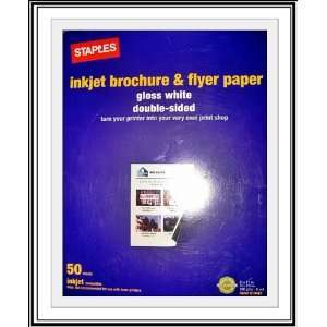   11 Glossy White Brochure & Flyer Paper   50 sheets