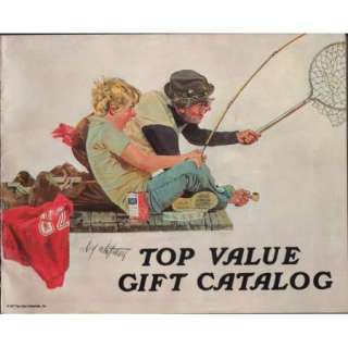   Top Value Gift Catalog   Vintage Stamp Redemption Book   Fishing Art