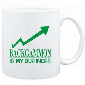  Mug White  Backgammon  IS MY BUSINESS  Sports Sports 