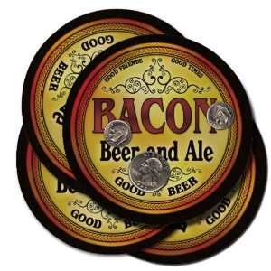  Bacon Beer and Ale Coaster Set