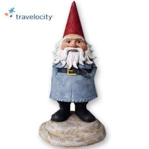    Small Travelocity Roaming Gnome Statue Patio, Lawn & Garden