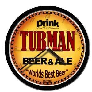  TUBMAN beer and ale cerveza wall clock 