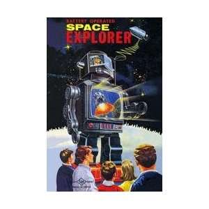  Battery Operated Space Explorer 12x18 Giclee on canvas 