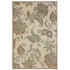   Area Rug Carpet Paisley Floral Beige 5x8 Furniture & Decor