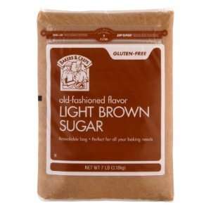 Bakers & Chefs Light Brown Sugar   7 lb. Grocery & Gourmet Food