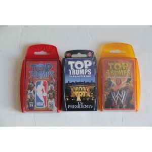  Top Trumps US Special 3Pack   Presidents,NBA, WWE Toys 