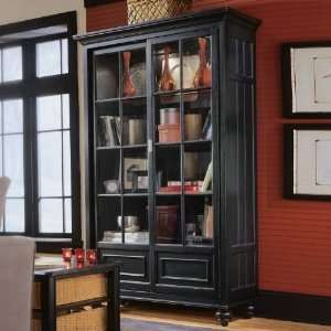   RTA Feet Bookcase/China Curio Cabinet in Black 919 588
