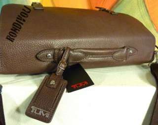 NWT TUMI 6875B BROWN LEATHER ENCINO BRIEFCASE BUSINESS MESSENGER 