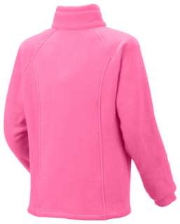 Girls COLUMBIA Fleece Jacket~7/8~Small~Pink~Benton Springs Full Zip 