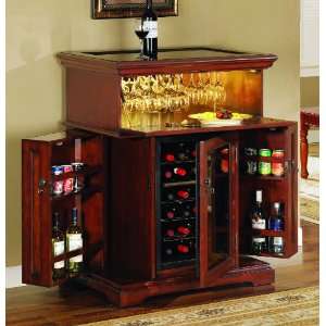  18 Bottle Rosemont Wine Bar in Empire Cherry Furniture 