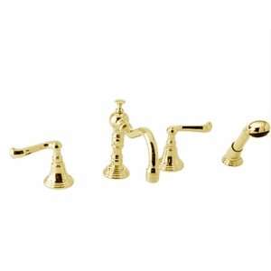  Jado 853/358/113 Victorian Ultra Brass Roman Tub Faucet w 