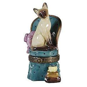  Siamese Cat Porcelain Box
