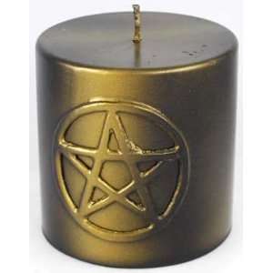 Triple Moon Pentagram Pillar Candle 3