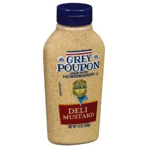  Poupon, Deli Mustard, 10oz Bottle (Pack of 12)  Grocery 