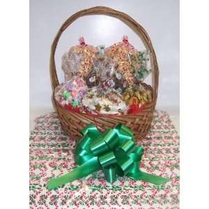Scotts Cakes Large Beach Lovers Christmas Basket with Handle Candy 