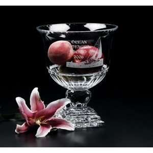   Traditional Round Crystal Serving Bowl Centerpiece