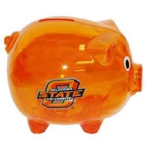  Oklahoma State University Bank Pig Plastic Orange Case 