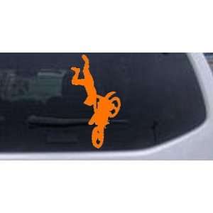 Orange 26in X 13.9in    Moto X Freestyle Trick Sports Car Window Wall 