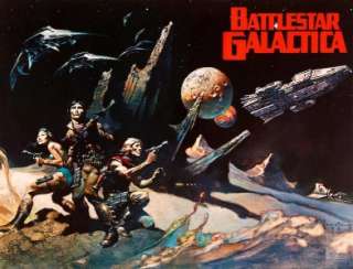 Battlestar Galactica 1978 POSTER Frank Frazetta Rare  