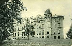 Athens,OH. Ewing Hall Ohio University 1907  