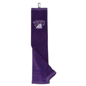   Horned Frogs NCAA Embroidered Tri Fold Towel