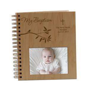 Blessed Little Wings Baptism 4x6 Personalized Wooden Photo 