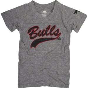  Chicago Bulls Grey Girls (7 16) Tri Blend Vintage T Shirt 