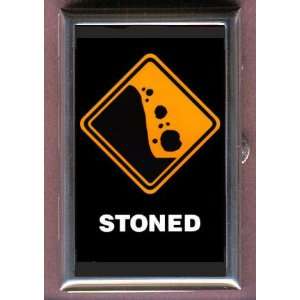  STONED FUNNY ROAD SIGN PARODY Coin, Mint or Pill Box Made 