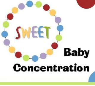 SWEET BABY CONCENTRATION Fun Shower Game   24 Sheets  