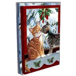 Tree Free Greetings Kitten Kiss Holiday Boxed Cards, 5 x 7 