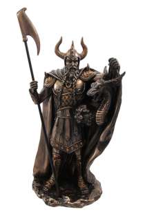 Norse God Loki Bronzed Statue Viking Pagan  