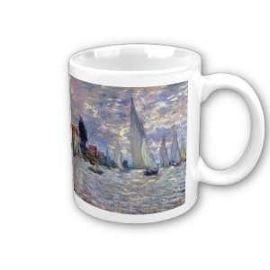  Les Barques By Claude Monet Coffee Cup 