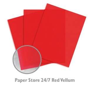  Translucent Vellum Inkjet Red Paper   50/Package Office 