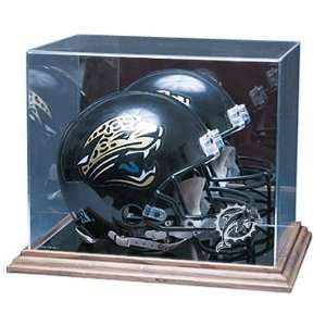 Miami Dolphins Nfl Full Size Football Helmet Display Case (Wood Base 