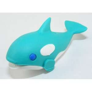  Orca Whale Japanese Erasers. Light Blue & White. 2 Pack 
