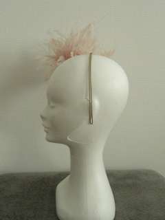 NWOT PHILIP TREACY ROSE & FEATHER HAT HAIRBOW HEADPIECE  