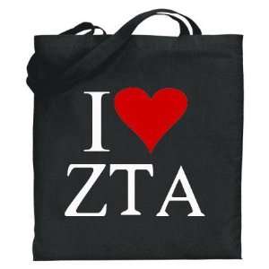  Zeta Tau Alpha I Love Tote Bags 
