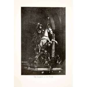  1901 Print Trampler Moors Spain Historic Statue Monument 